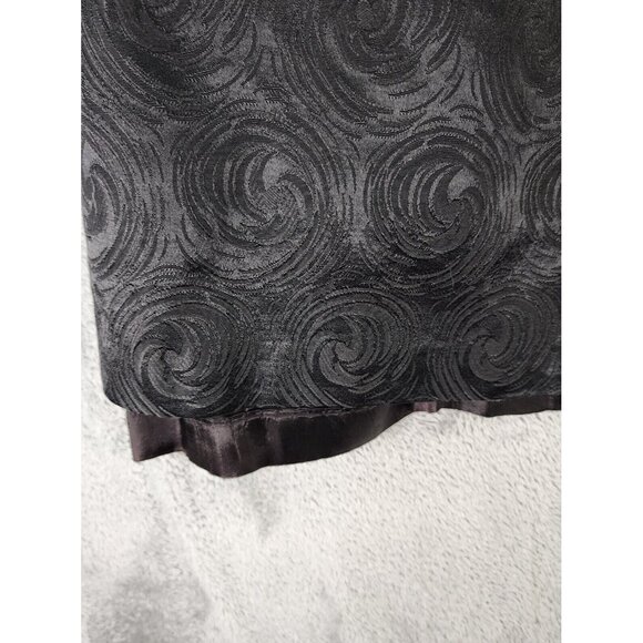 Womens Jacket Size 13-14 Black Van Swirl Pattern Long Sleeve Formal Evening Coat - Picture 11 of 11